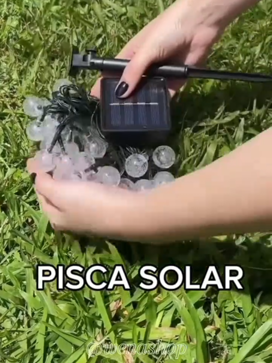 Pisca-Pisca Luz Solar Natal #natal #decoracaodenatal #piscapisca #casa #feliz 
