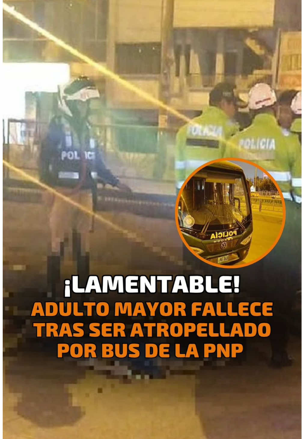 Un adulto mayor de 77 años m4ri0 tras ser atropellado por un bus policial en la vía del Metropolitano. Vecinos advierten que no es la primera vez que ocurren accidentes en la zona.🚨🚔 #pnp #policiaperu #metropolitano #noticiasperu #Trome