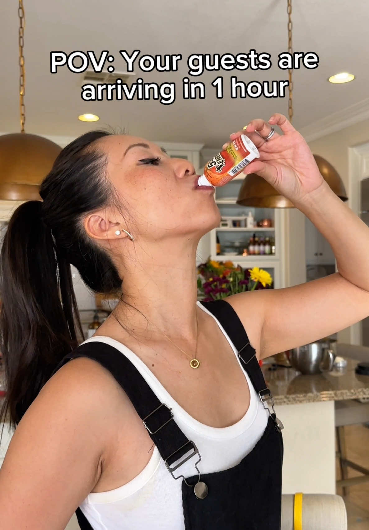My secret to managing the holiday chaos.  @5-hour ENERGY now has 3 limited-time flavors: Pumpkin Spice, Cranberry Lime, and Gingerbread Snap. Available on 5hourenergy.com and Amazon. 15% discount with code COCOBELLY #sponsored #ambassador #holiday #hosting 