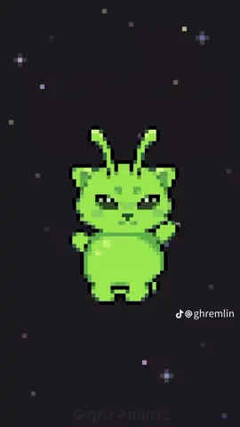 now you don't have to slide // credits to @Ghremlin for the original video, i just put all the frames together into one little animation // tags: #silly #memes  #cat #aliencat #glorp 