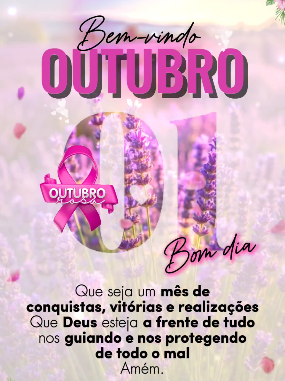 BEM VINDO OUTUBRO🦋🎀 COMPARTILHE, SIGA E SALVE. 🦋🎀💖 #deus #bemvindoagosto  #outubrorosa  #bomdia  #mensagem 