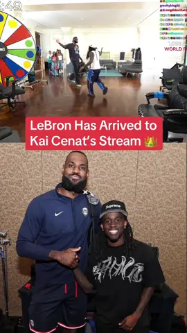 THE KING IS HERE 👑 (Via: KaiCenat/Twitch) #kaicenat #lebronjames #lebron #lakers #mafiathon 