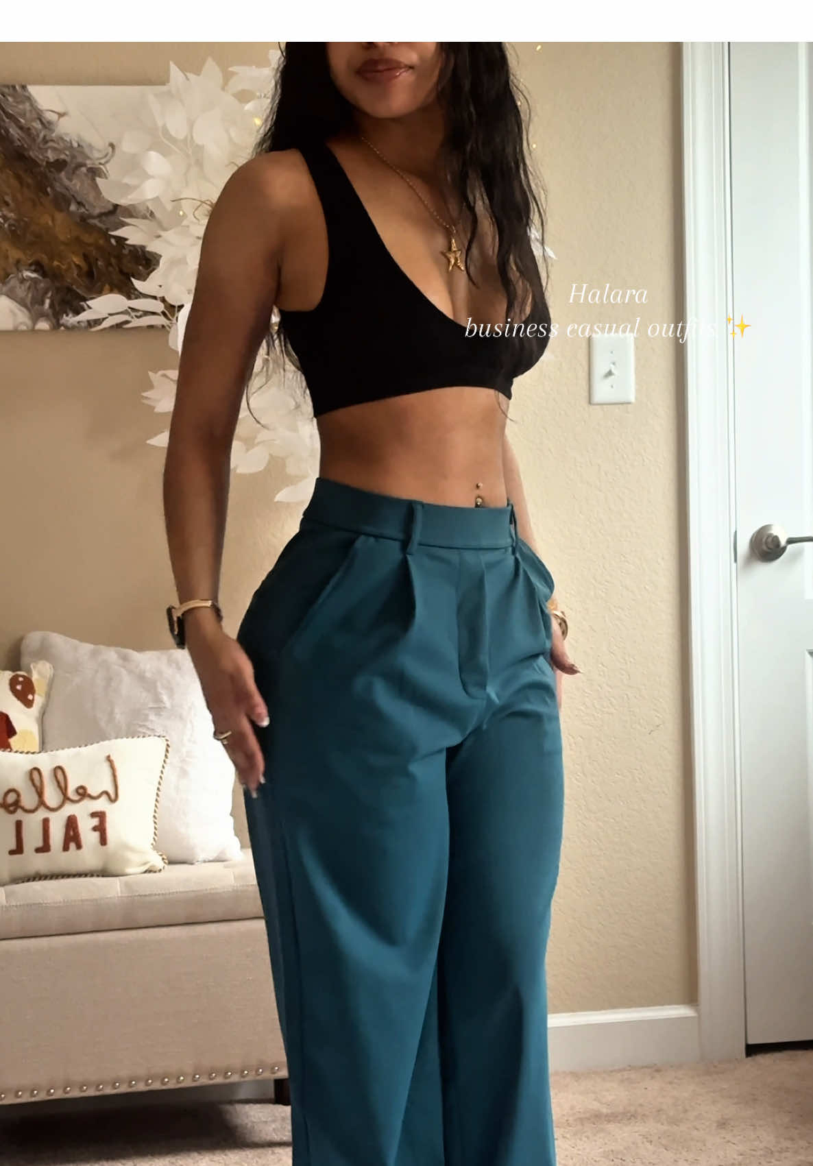 Halara business work pants = chef’s kiss 💼💃 They’re on SALE rn… so if I were you, I’d snag a few before they’re gone 👀🖤@Halara_official #halara #tiktokshopnewarrivals #OOTD #fyp #halaraworkpants 