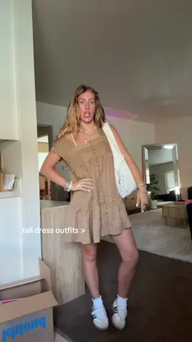 this dress is so cute for fall i want in white too #OOTD #falloutfits #fyp 