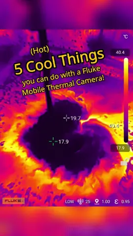 🤔 Why do people use #ThermalCameras? 🔥📱 The Fluke iSee can transform your phone into a Thermal Camera and here are 5 cool things you can use it for! 🫵 Which are you going to try first? Available NOW for 🍎 iOS (TC01B, TC01C) and 🤖 Android (TC01A)! 🔗 Equip yours today! Link in bio.