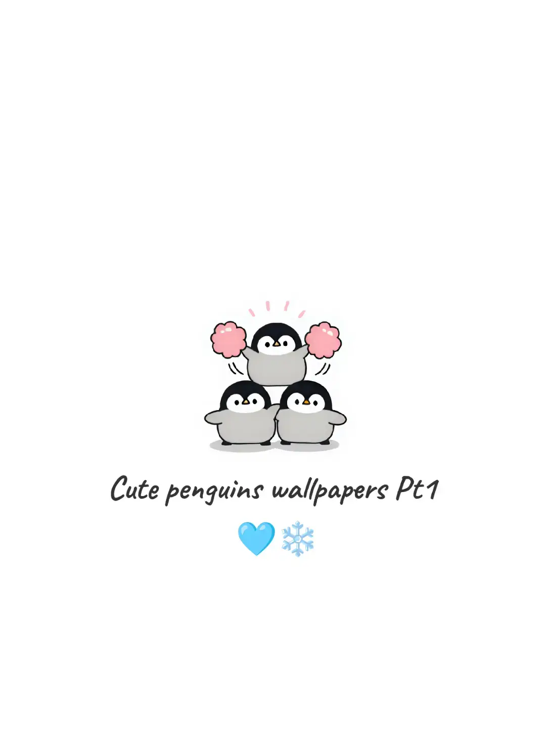 Some cuties 🐧☺️ #cute #wallpaper #fyp #penguin #foryoupage❤️❤️ 