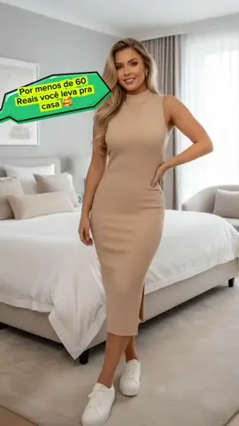 👗 O vestido midi que viralizou na #TikTokShop chegou! ✨ Tecido premium, caimento perfeito e fenda elegante! 🔥 E tudo isso por menos de R$60! #OfertaImperdível #VestidoMidi #TikTokShopBrasil #AchadinhosTikTok 