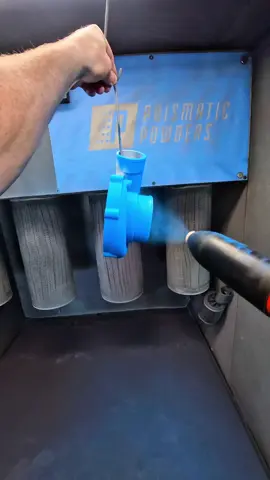 Chevy Rapid Blue with Clear Vision from @PrismaticPowders   #innovatetodominate #coatingsbycoates #powdercoating  #powdercoat #scottcoatesmusic 