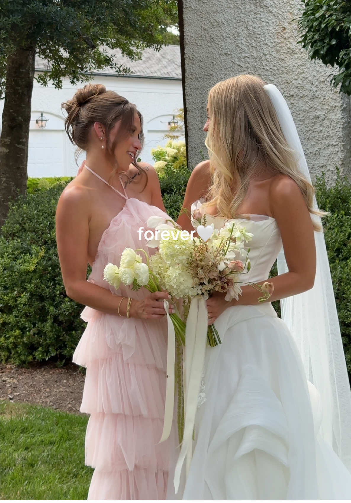 my bestie FOREVER @kara lobban 🤍🤍🤍🤍🤍 #howlonghaveyoubeenfriends #maidofhonor #2025bride #bridemaidtiktok #maidofhonordress 