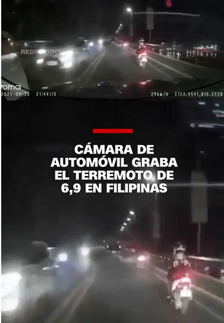 Un #terremoto de magnitud 6,9 sacudió #Filipinas y desató escenas de caos registradas en video, entre ellas la de una cámara de automóvil que captó el momento en que el sismo sorprendió a los pasajeros en un puente vehicular. También se difundieron imágenes del desconcierto en calles y comercios. El Instituto Filipino de Vulcanología y Sismología canceló una alerta de tsunami para las provincias de Leyte, Biliran y Cebú. #cnnenespañol