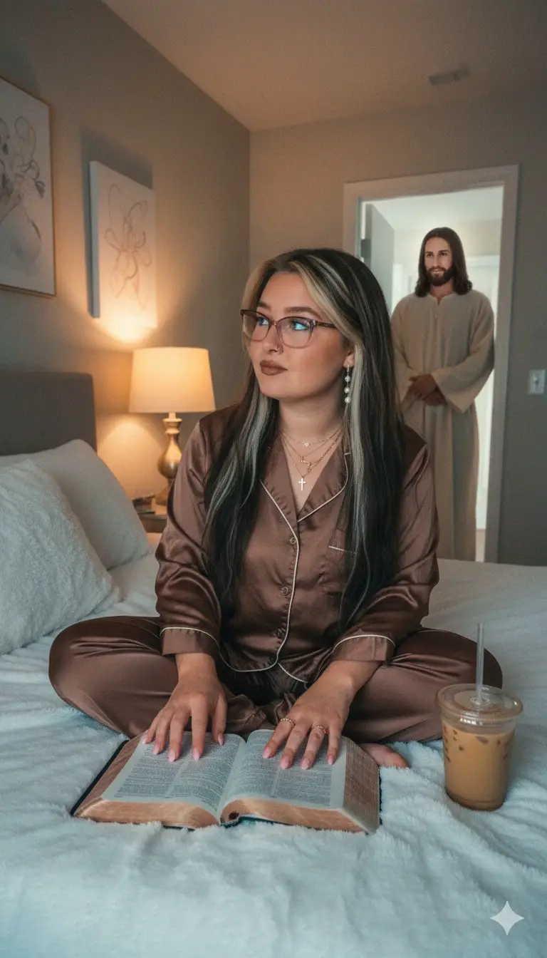 I had to try this Gemini trend instead of the Halloween one I had to switch it to Godly vibes ,  Hope you guys love it as much as I did ✝️ #googlegemini #christiantiktok #girl #jesus