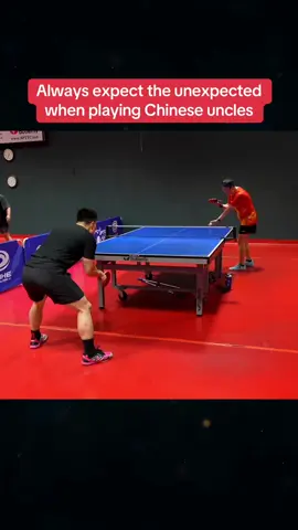 Always expect the unexpected when playing Chinese uncles 🇨🇳 #pingpong #tabletennis #tabletennisclips 