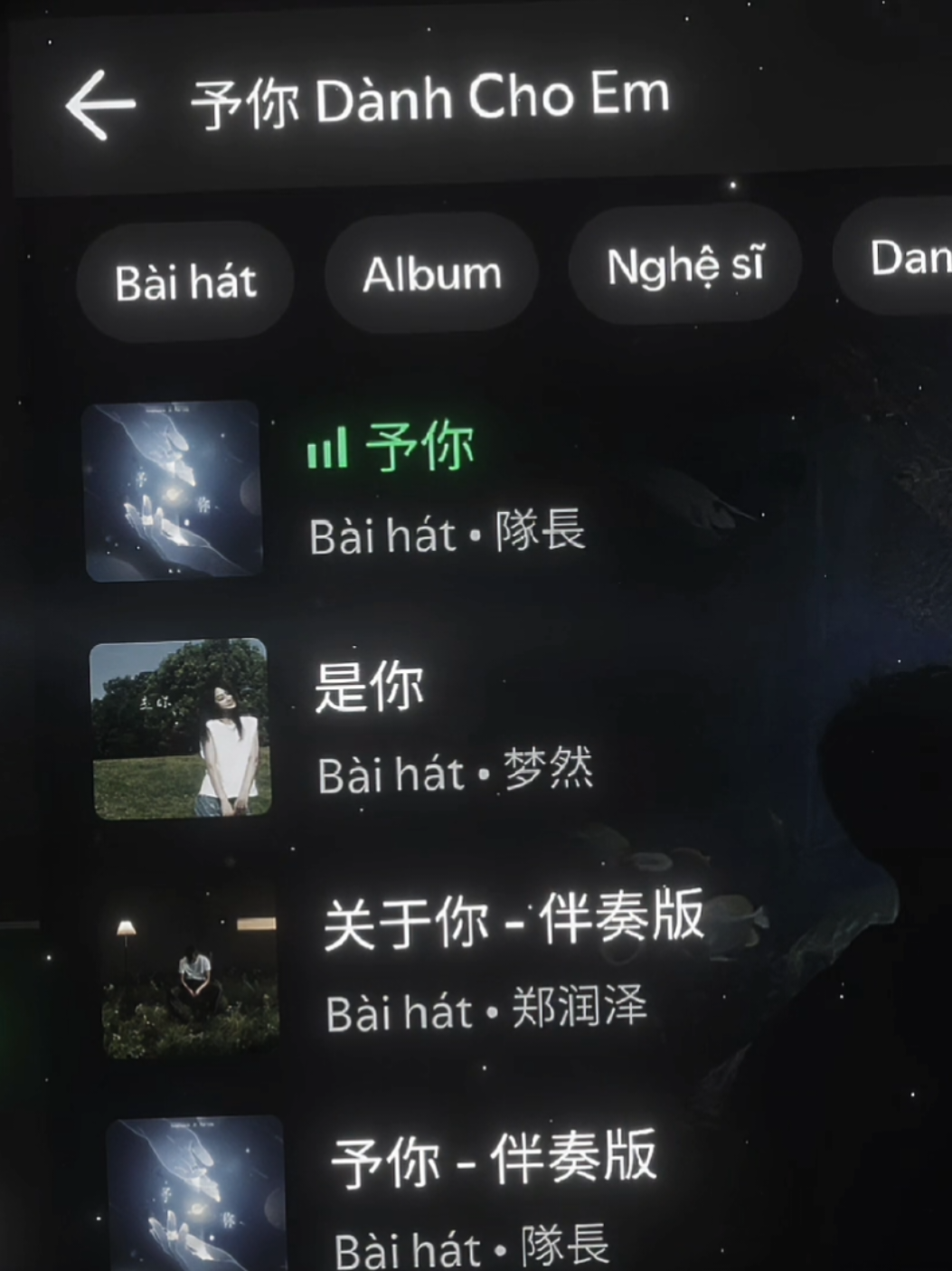 只有你是我的 解药 | Dành Cho Em / 予你 #spotify #aettentertainment #予你 #danhchoem #midnightmusic♪ 