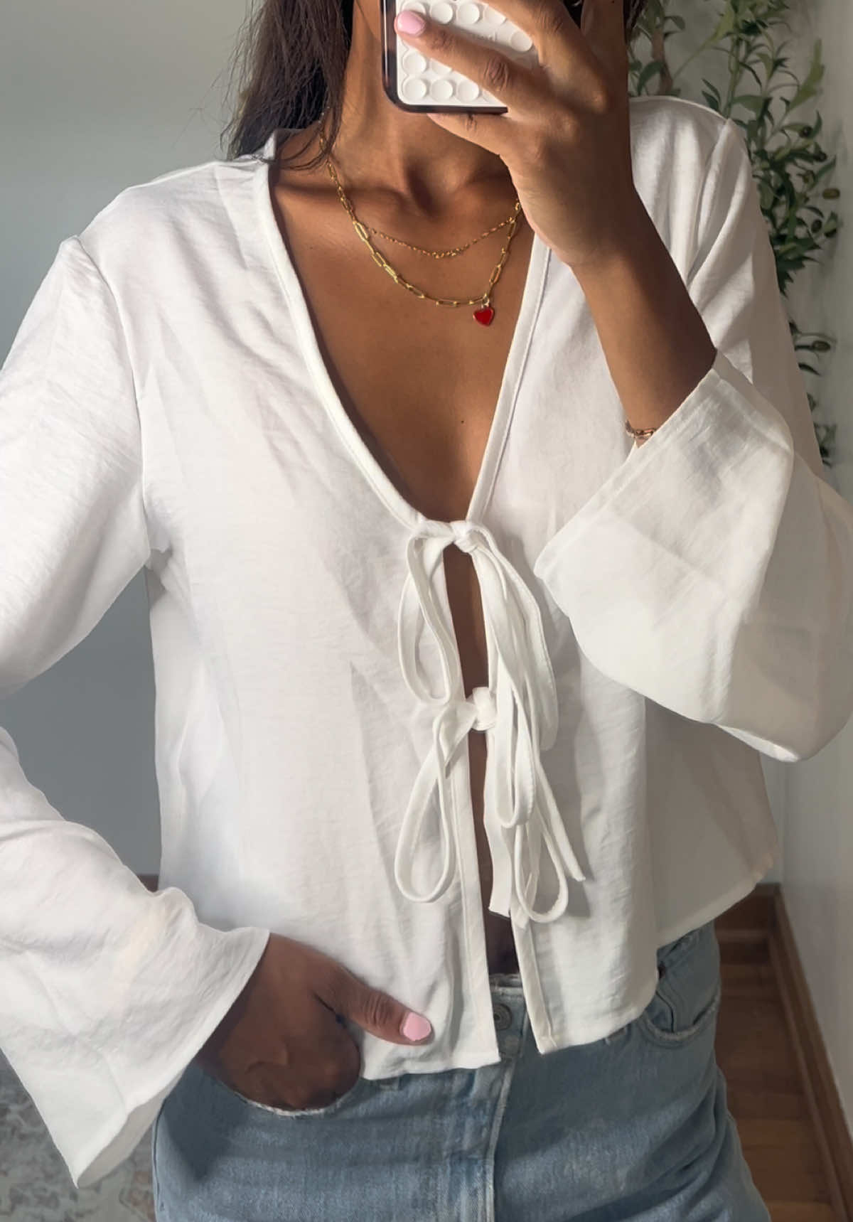 such a cute date night top! #datenightoutfit #fallfashion #falloutfits #affordablefashion #girlythings date night outfit idea, fall outfit idea, jeans and a nice top outfit 
