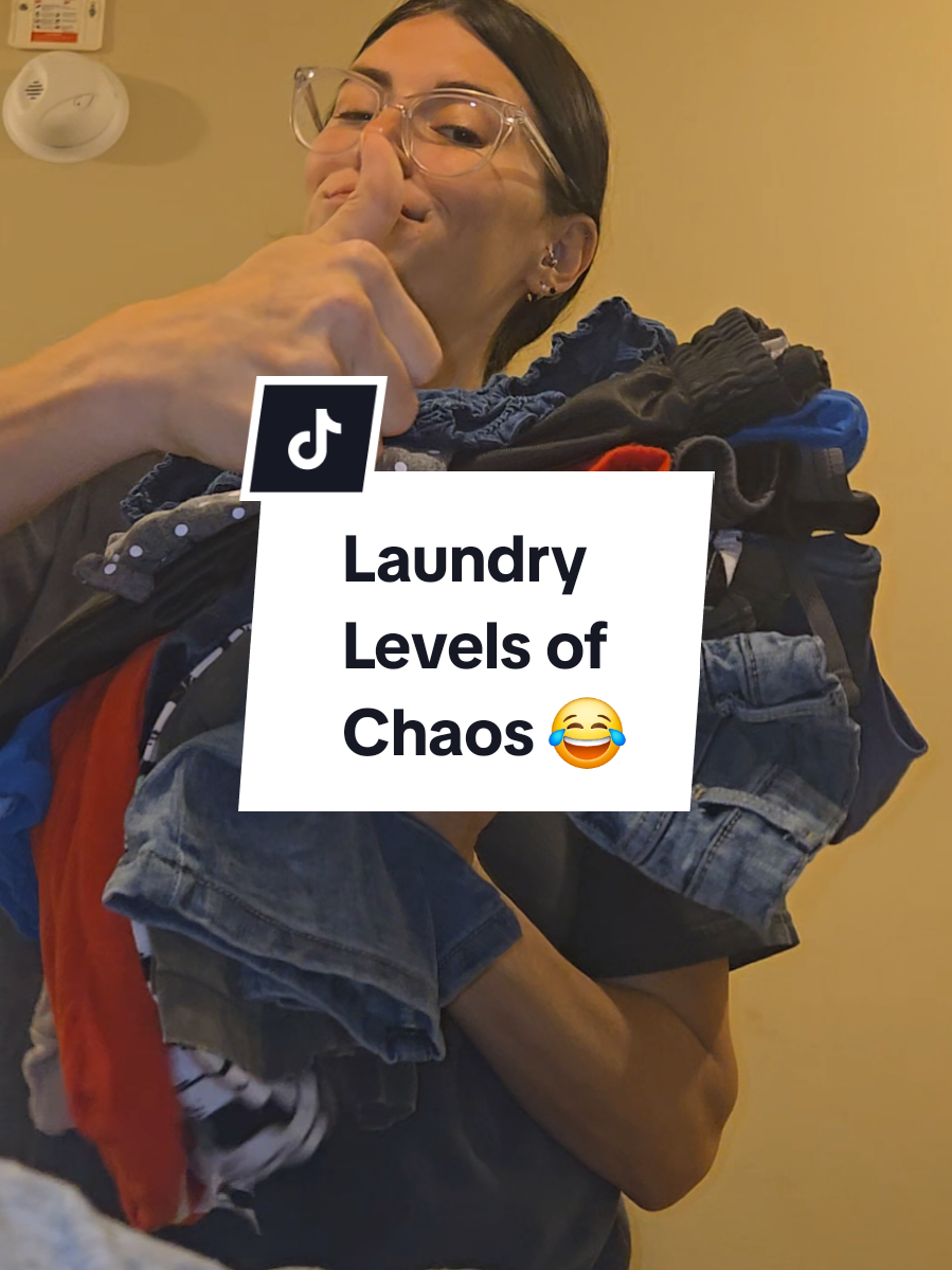 Welcome to my house.  Laundry literally everywhere 🤪 #laundryeveryday #neverendingstory #momlife #relateablemom #levelsofchaos 