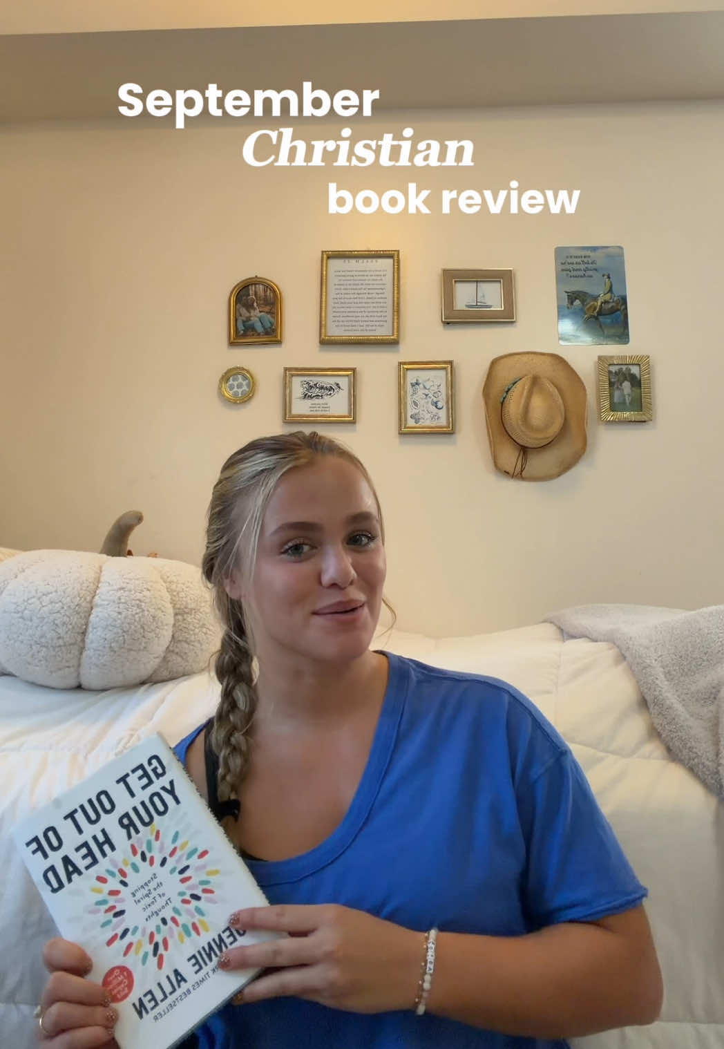 Get out of your head book review! Definitely recommend this book to anyone who struggles with anxiety or overthinking!  #christiantiktok #christianbooks #jennieallen #BookTok #bookreview 