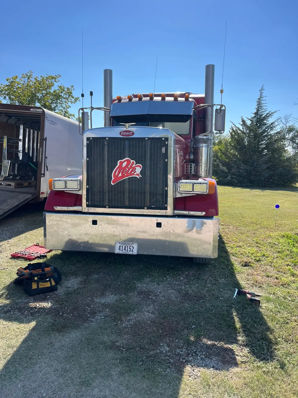 Just getting her prepped for going to work