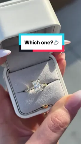 Which one speaks to you?💍 #weddingtok #ringsoftiktok #engagementrings #weddingrings #diamonds 