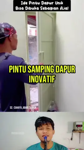 Pintung samping dapur inovatif. bisa turuuun cobaaa. #desaininterior #interiorrumah #dekorasirumah #dapur 