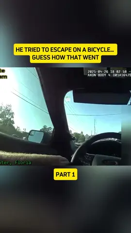 He Tried to Escape on a Bicycle… Guess How That Went #police #cops #bodycam #bodycamcops #bodycampolice 