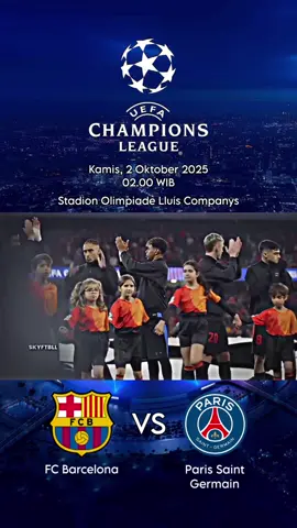 Match Day 2 ‼️ UEFA CHAMPIONS LEAGUE Barcelona vs PSG 2 Oktober 2025 02.00 WIB #uefachampionsleague #fcbarcelona #psg #barcelonavspsg #viscabarca 