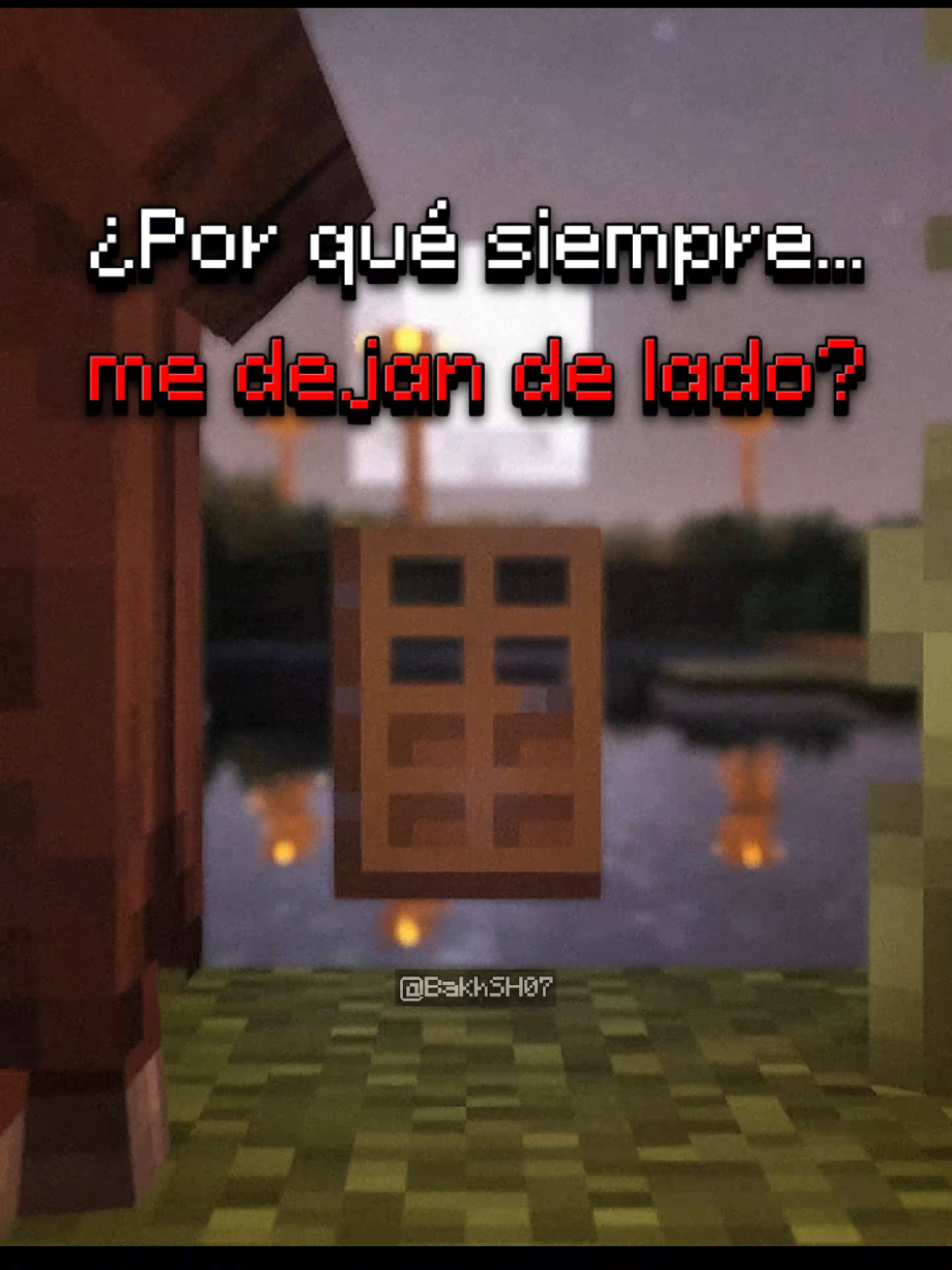 ¿TU QUE HACES CON ESA 3RA PUERTA? 🥀🥺  #Minecraft #frases #fyp #hope #door 