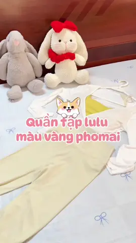 Quần tập gym/yoga vàng kem #quantapgym #quantapyoga #xh #viral #foryou 