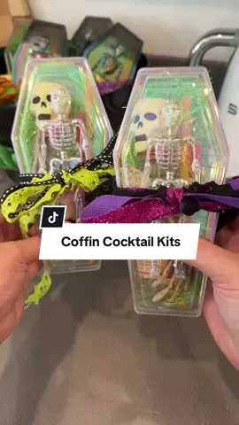 👻🍸 DIY Halloween Cocktail Kits on a Dollar Tree budget! 🎃✨ Watch me turn spooky coffin boxes into the ultimate party cocktail kits. They’re cheap, cute, and creepy-chic! 💀🕯️thanks for the inspo @Shelby Parks !! #DollarTreeDIY #HalloweenCocktails #SpookySeason #BudgetFriendlyFinds #DIYHalloween @Dollar Tree 