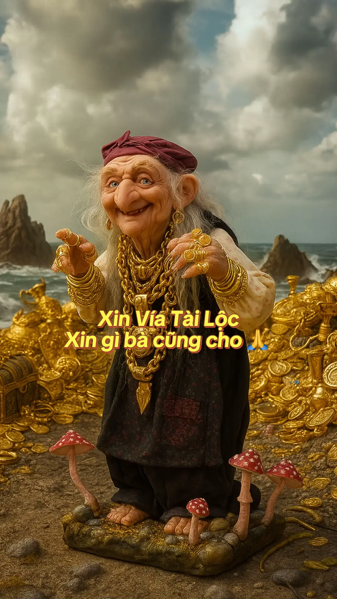 Bà thiêng lắm nha xin vía tài lộc bà 🍀 #tamlinh #yeutinhmayman #tailoc #thantai #xuhuong 