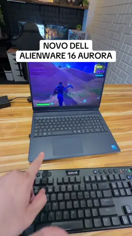 Notebook Dell Alienware 16 Aurora rodando Fortnite #notebook #dell #alienware