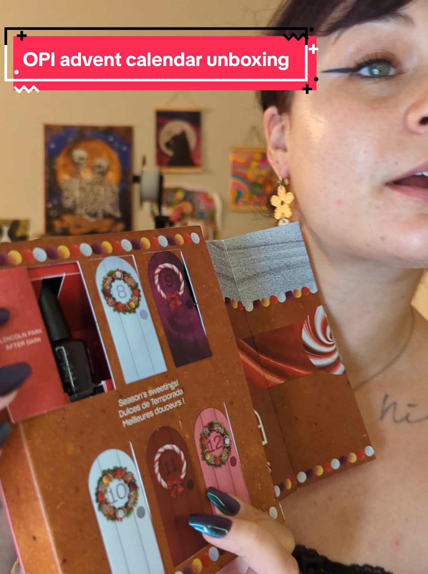Watch me unbox the OPI mini advent calendar! This is a twelve day, nail polish calendar! @OPI #smallcreator #makeup #skincare #grwm #beauty 