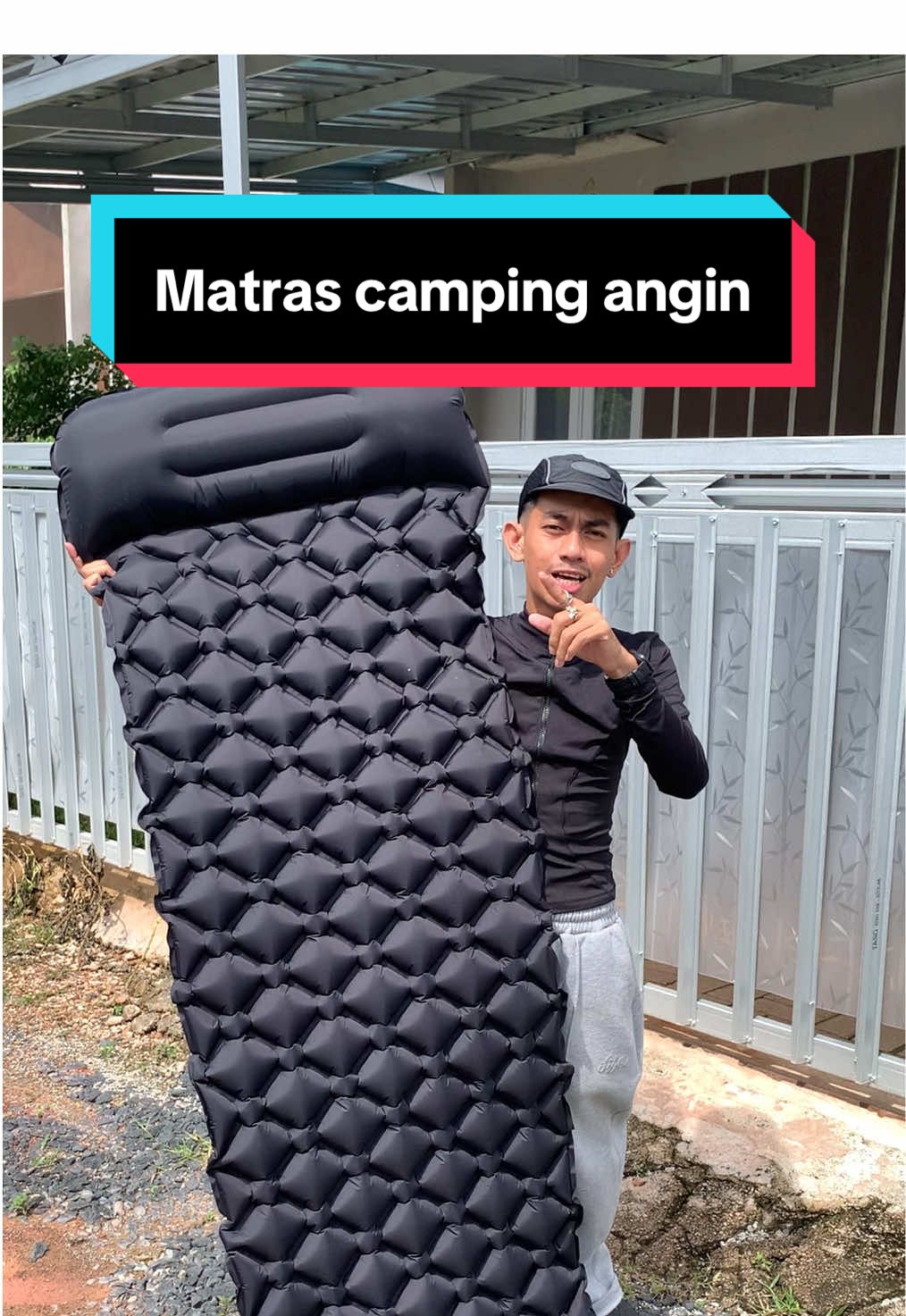 Matras camping angin otomatis modelan pompa injak #matrasangin #matrascamping #kasurangin 