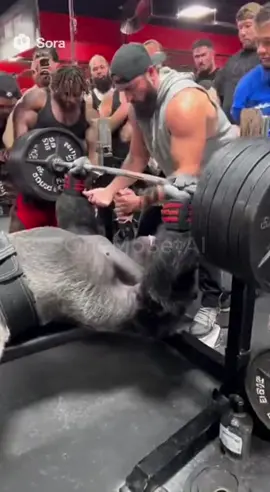 Gorilla press #ai #fyp #bodybuilding 