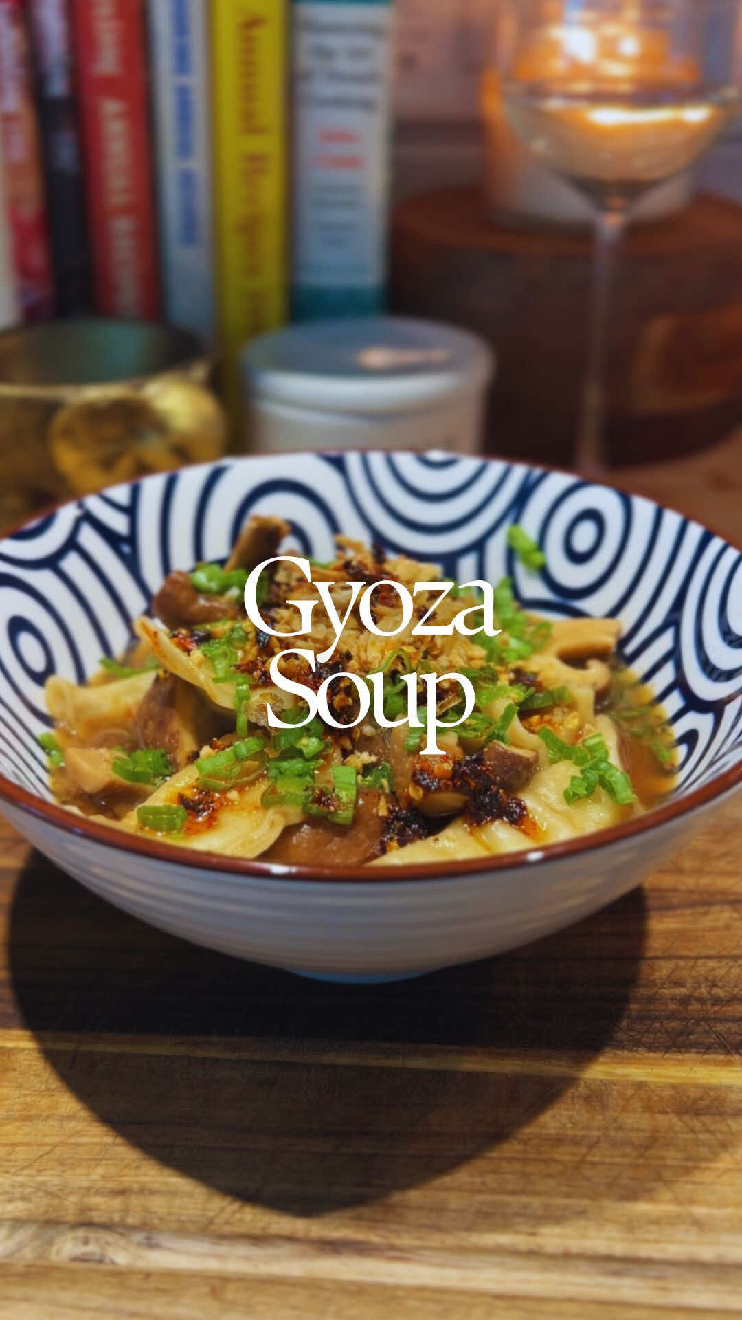 Gyoza Soup 🥣 Hope to feed you soon♥️ #fyp #soup #dinner #cooking #Recipe 