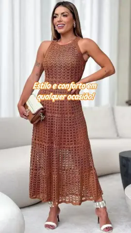 Vestido Feminino Midi Tricô Com forro Elegante Verão FestasPraia Casamento Formatura #vestido #vestidotrico #vestidofeminino #moda #modafeminina #roupasfemininas