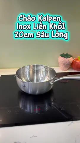 Chảo Kalpen Inox Liền Khối 3 Lớp Size 20cm Sâu Lòng  #giadung #donhabep #kalpen #chaoinox #chaoinoxsaulong 