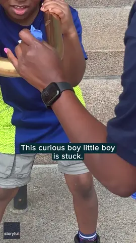 Firefighters saved the day when a young boy got stuck in a handrail. #humankind #goodnews #kindcore #hopecore