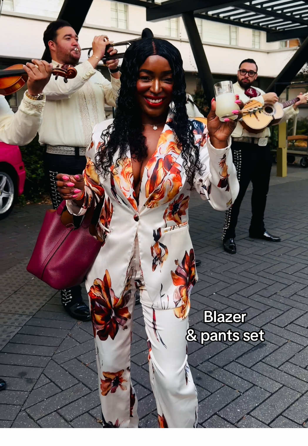 Women’s fashion matching set outfit of the day!  Two-piece Set Women's Floral Print Set, Elegant Long Sleeve Button Blazer & Pants Set, Women's Sleepwear for Spring & Fall Two-Piece Set Floral Print Long Sleeve Blazer @YMW  #blazer #blazerset #womensfashion #matchingset #tiktokshopcreatorpicks 