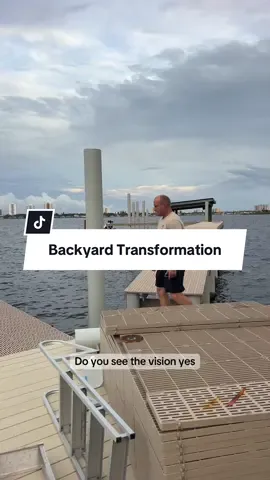 After six weeks in the Army, Vinny came home to what was supposed to be a finished backyard surprise… but thanks to Florida weather, he’s only seeing about 30% of the vision 🌴😅 Maybe Mother Nature just wanted to leave him the finishing touches? Now we’re in a serious time crunch, because- no pressure- we’re hosting a wedding on this very deck at the end of the month. 💍✨#disastertodreamhome 