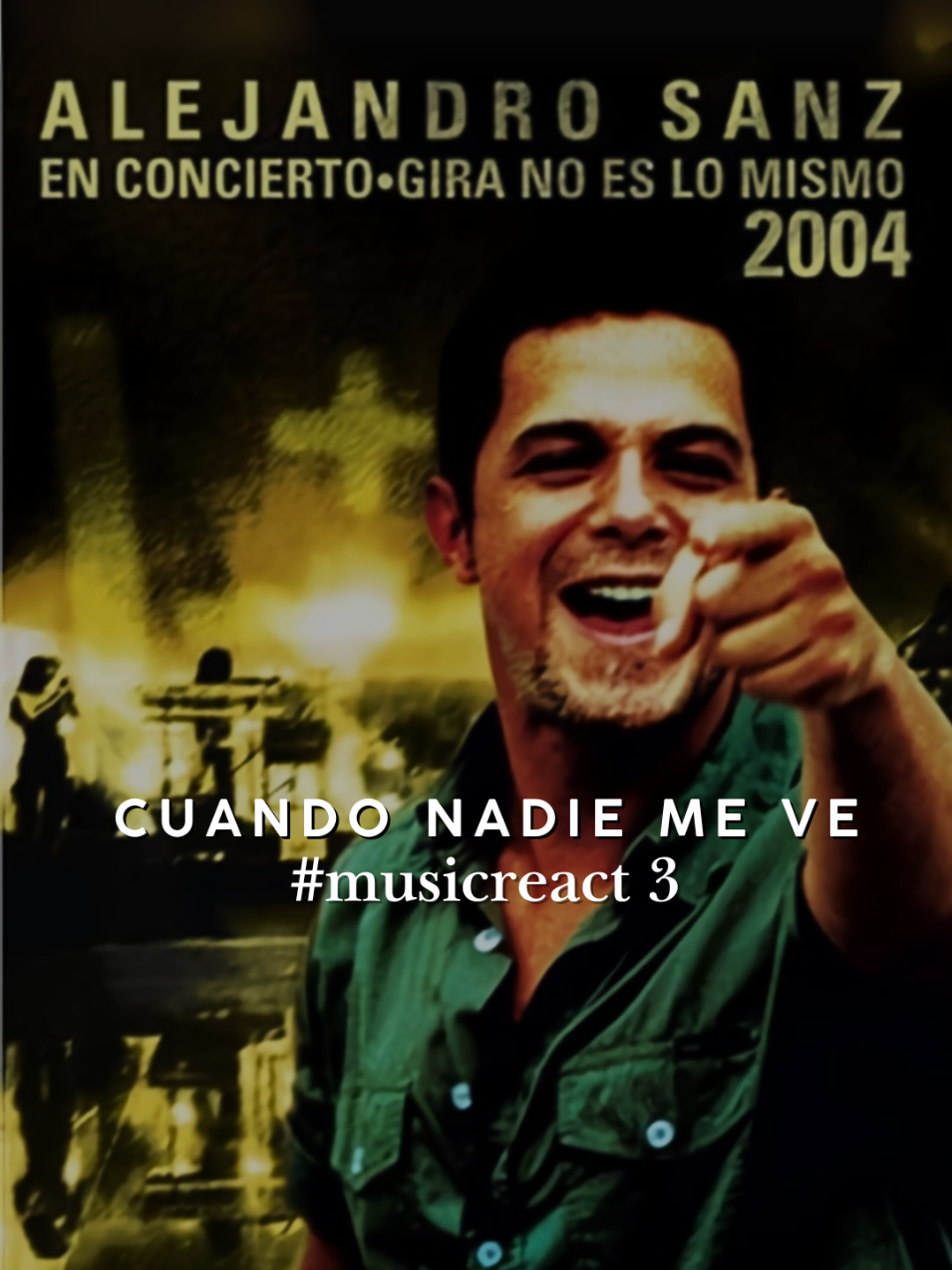 Respuesta a @yane_1703 Mucho groove 💥 Técnica de slap en el bajo a otro nivel, la banda dándolo todo, y Sanz interpretando con pura emoción. Una ola de sentimientos que nos atrapa. #AlejandroSanz #Groove #CuandoNadieMeVe #MusicaEnVivo #ReaccionMusical 