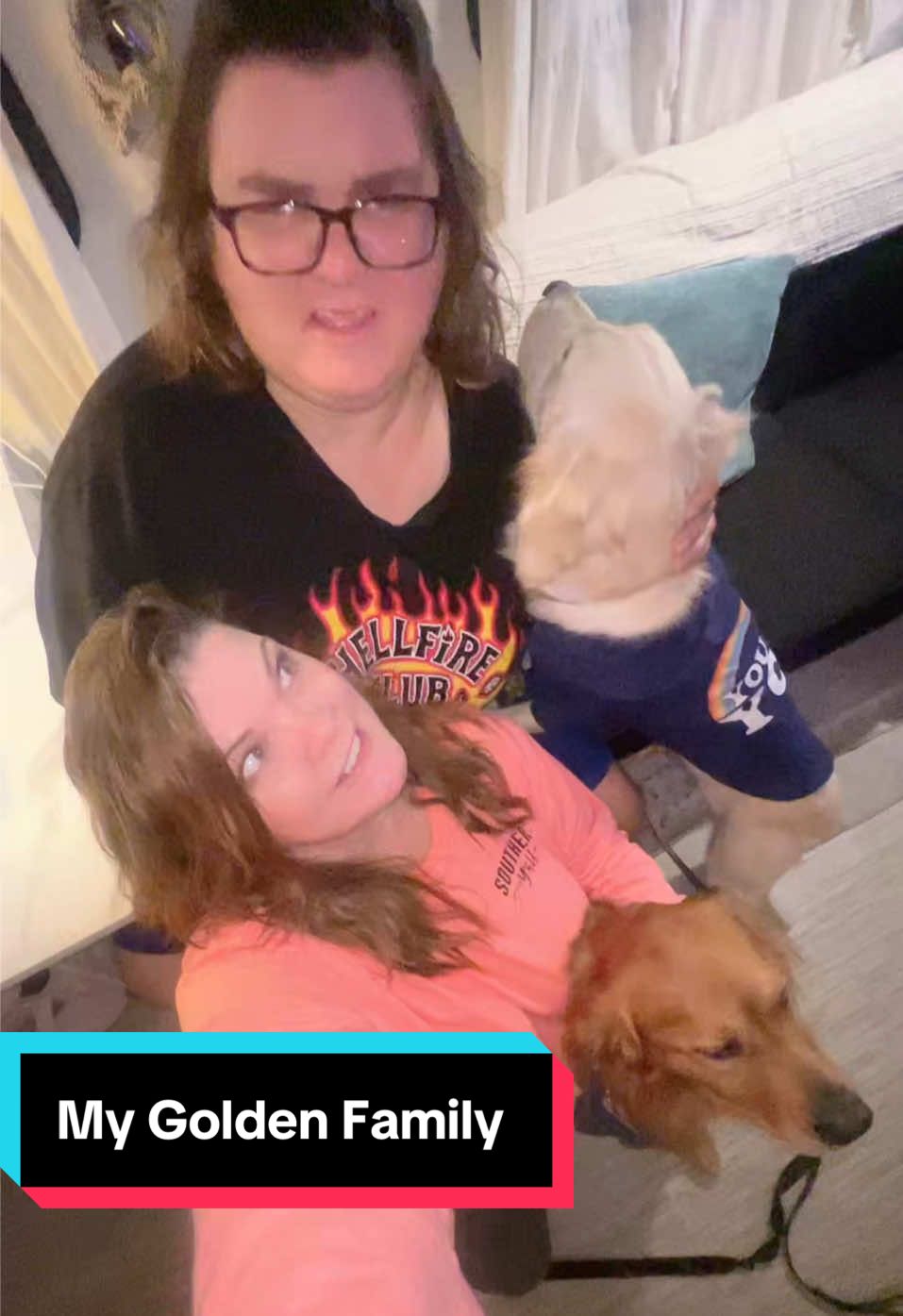 So my daughter may have not given me grandchildren but she gave me two of the most sweetest #Grandpups #MyGoldenFamily @Priscilla & Keslin 
