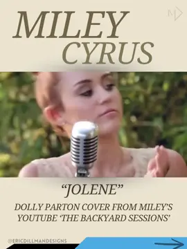Also another classic #countrycover #mileycyrus #dollyparton #jolene 
