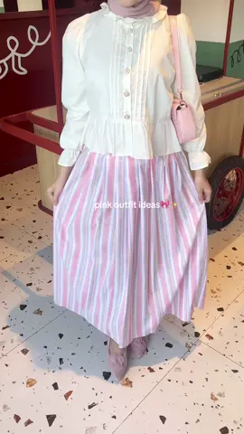 pinky outfit for today🎀, roknya baru launching yuk joij live!! #OOTD#rok#outfitinspo#ootdinspo 
