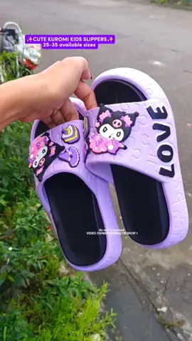 kuromi sanrio kids slippers  #kuromisanriokidsslippers