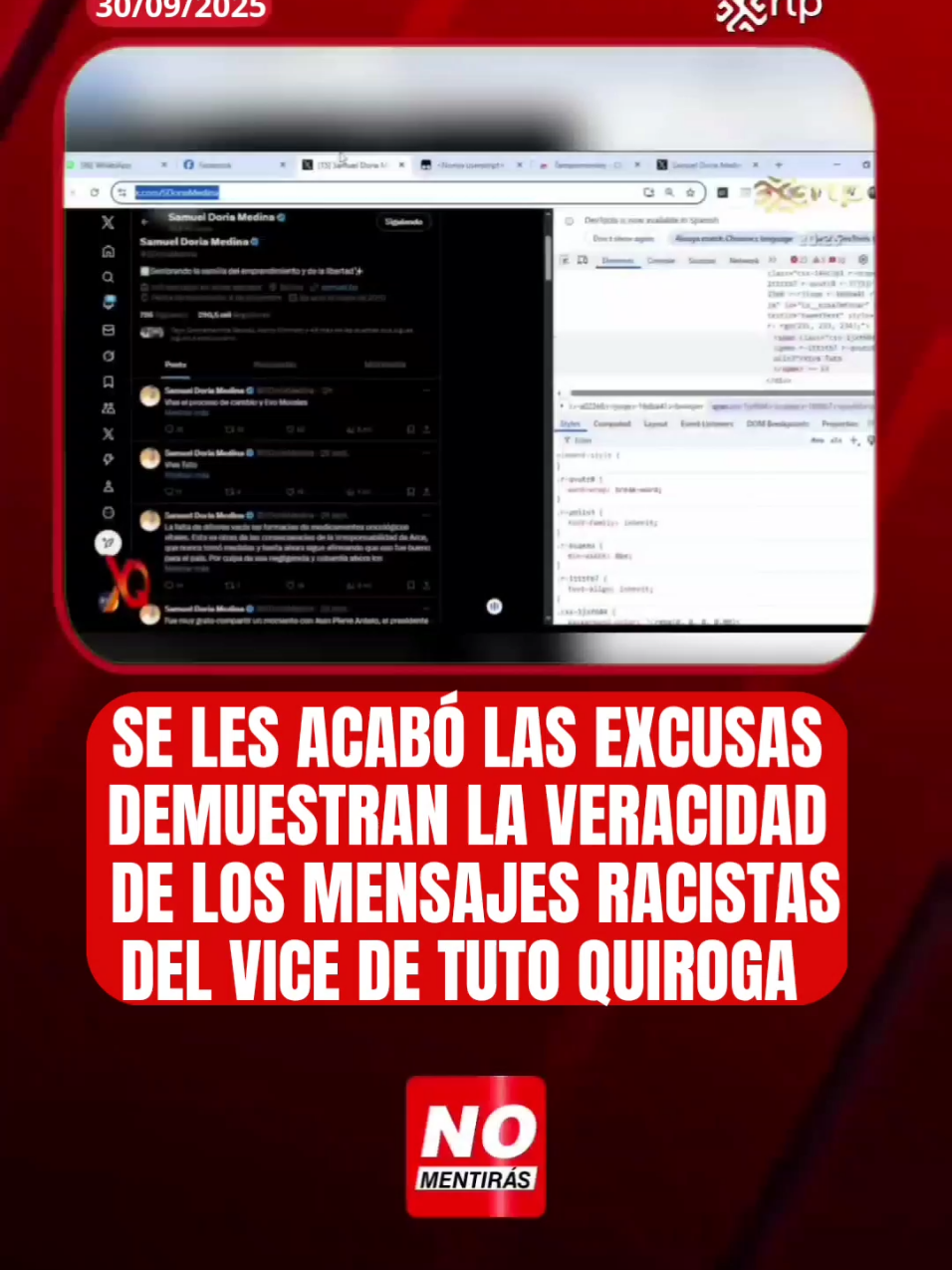 se terminó las excusas para el Tutismo, comprueban en vivo la veracidad de los mensajes racistas de Juan Pablo Velasco #camachogobernador #mamensaavedra #santacruzviral #noticiasbolivia #mariagalindo 