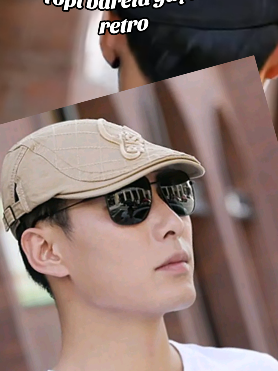 Topi bareta gaya fashion retro casual cap #fypageシ #tiktokfypシ #bareta #retro 