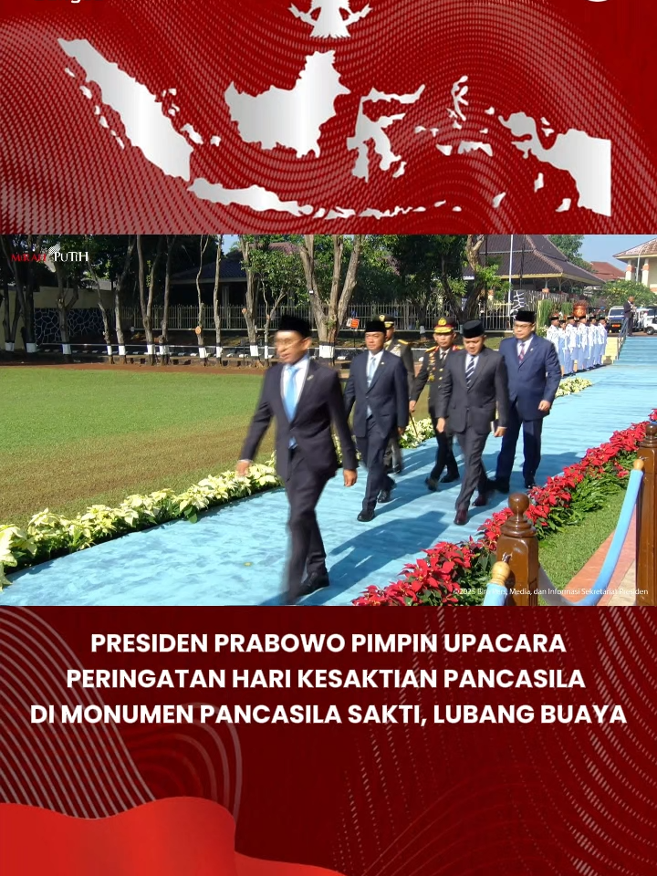 Presiden Prabowo Subianto pimpin upacara peringatan Hari Kesaktian Pancasila di Monumen Pancasila Sakti, Lubang Buaya. #TVRI #TVRINasional #MediaPemersatuBangsa