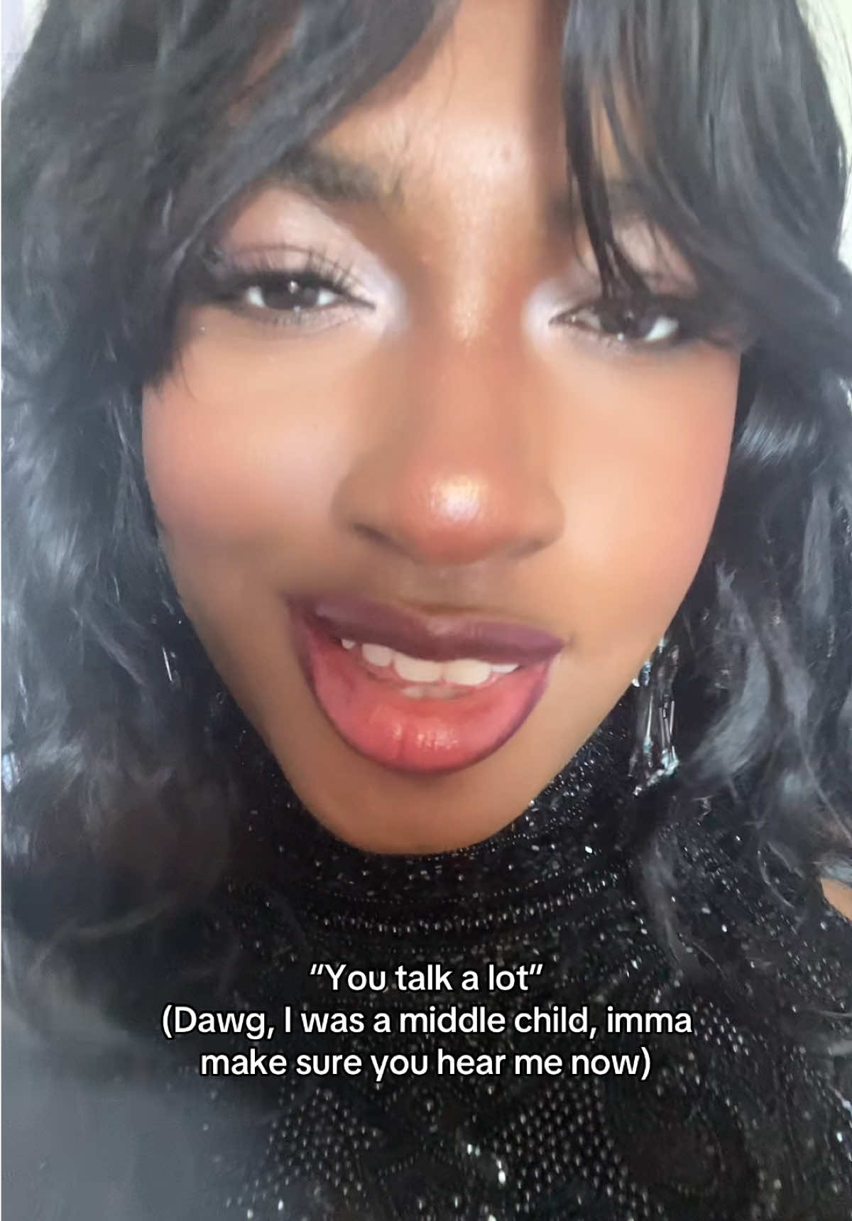 “You talk a lot” (Dawg, I was a middle child, imma make sure you hear me now) #relatable #therapy #rihanna #piercetheveil #fyp