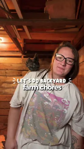 Let’s do some farm chores 👌🏼  #backyardhomestead 