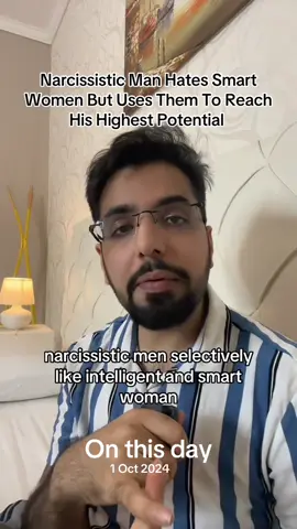 Narcissistic man hates smart women 
